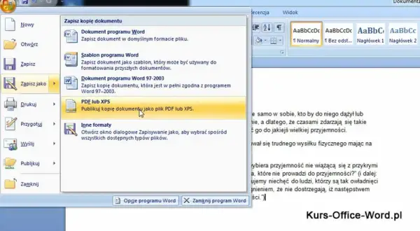 Jak zapisać plik Worda w PDF - proste metody i cenne wskazówki