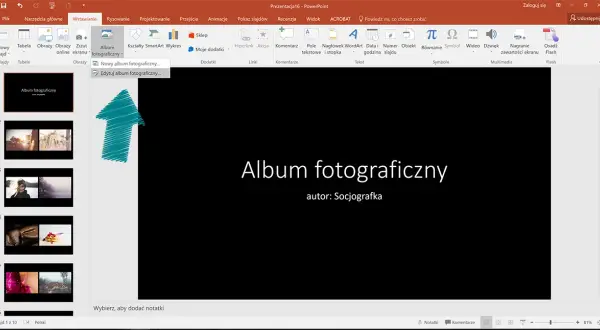 Jak zrobić album fotograficzny w PowerPoint - krok po kroku z poradami