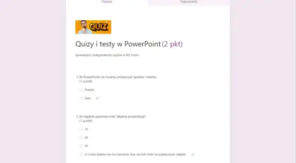 Jak zrobić quiz w PowerPoint i zaangażować uczestników prezentacji