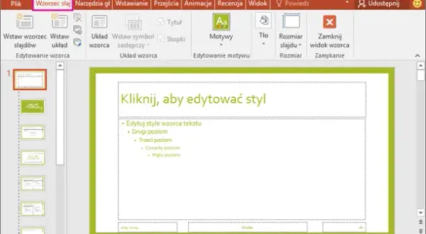 Jak zmienić wzorzec slajdu w PowerPoint i poprawić estetykę prezentacji