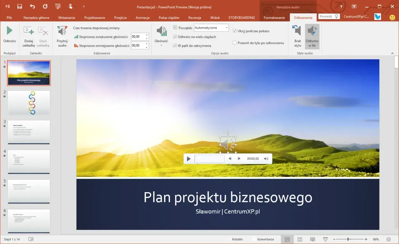Jak wstawić podkład muzyczny w PowerPoint, aby zachwycić słuchaczy