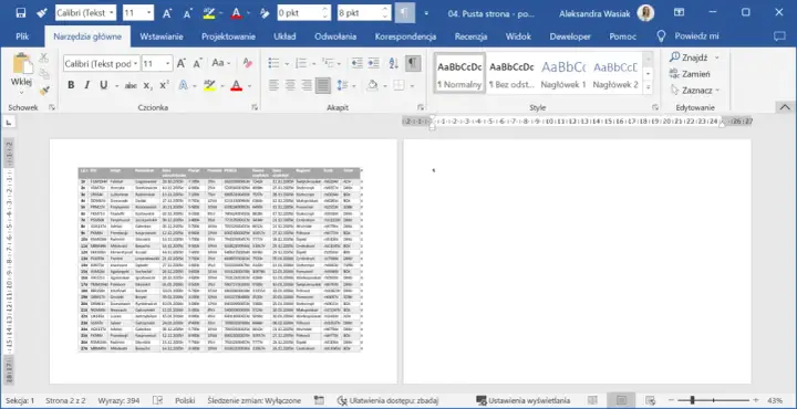 Jak usunąć podział strony w Wordzie i poprawić formatowanie dokumentu
